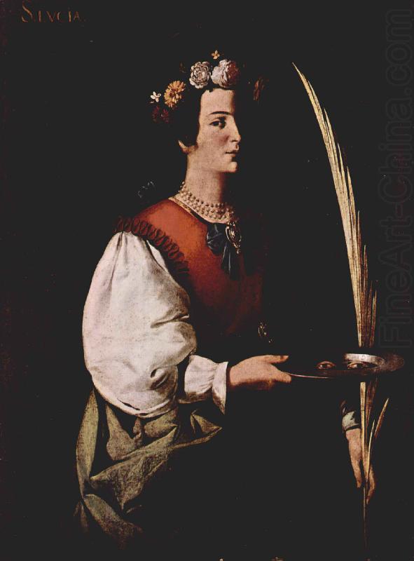 Francisco de Zurbaran Hl Lucia china oil painting image